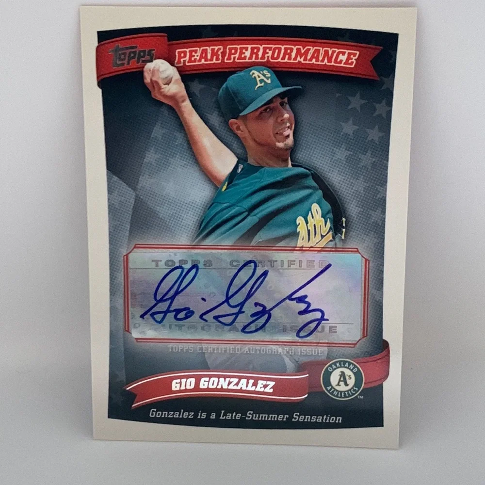 2010 TOPPS GIO GONZALEZ ATHLETICS AUTO #PPA-GG (013)